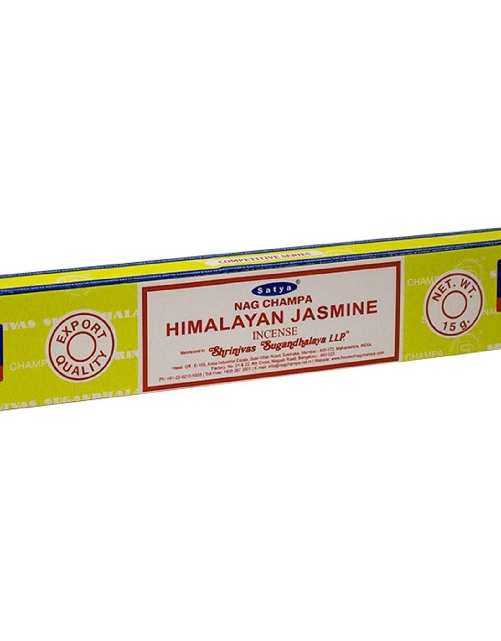 Satya Himalayan Jasmine Incense Sticks (15 Gram Box)