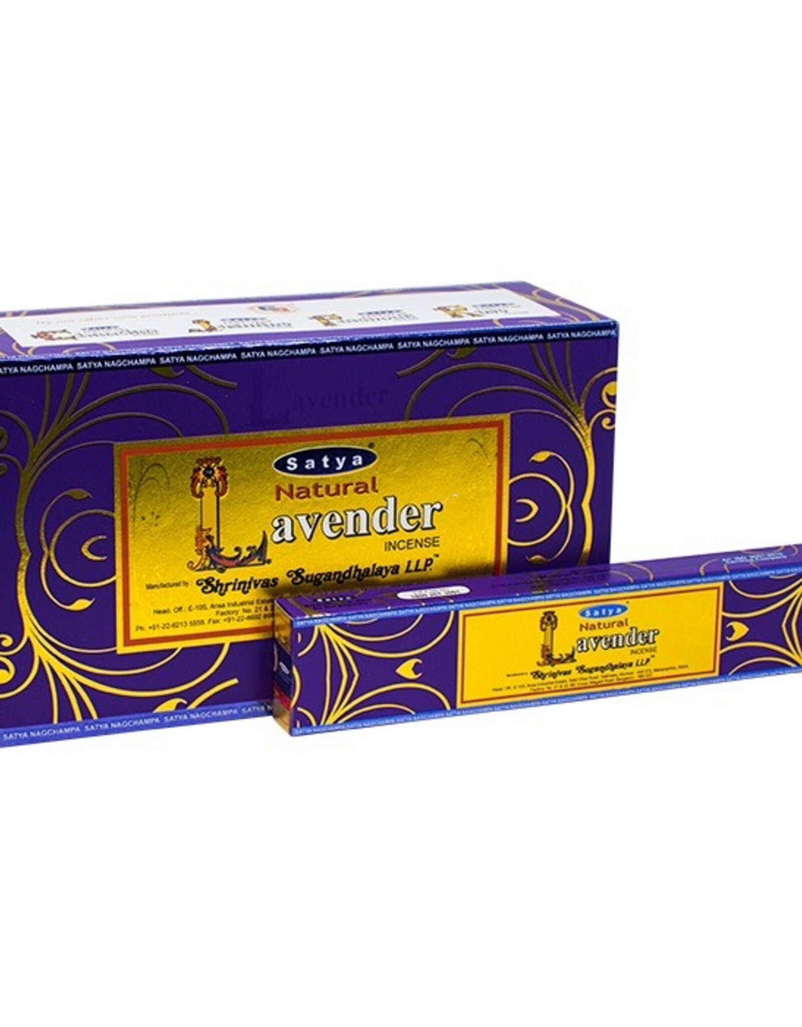 Satya Natural Lavender Incense Sticks (15 Gram Box)