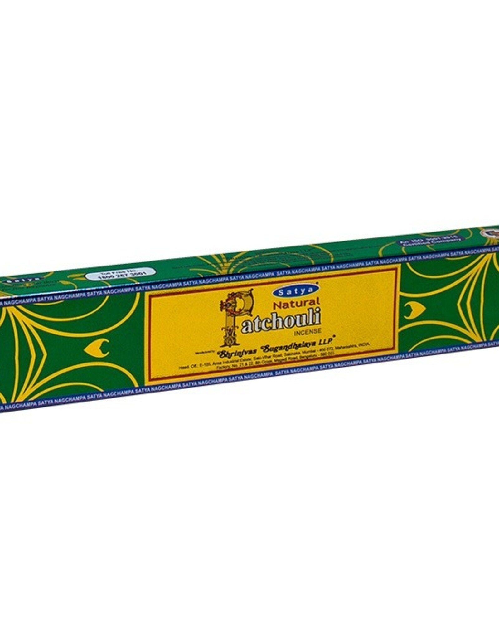 Satya Natural Patchouli Incense Sticks (15 Gram Box)