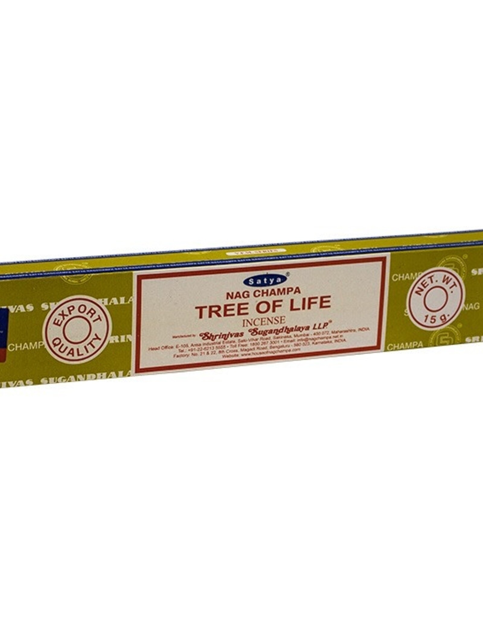 Satya Tree Of Life Incense Sticks (15 Gram Box)