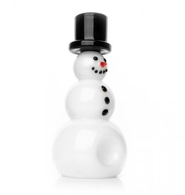 Red Eye Glass 5.5" Snowman Hand Pipe by Red Eye Glass