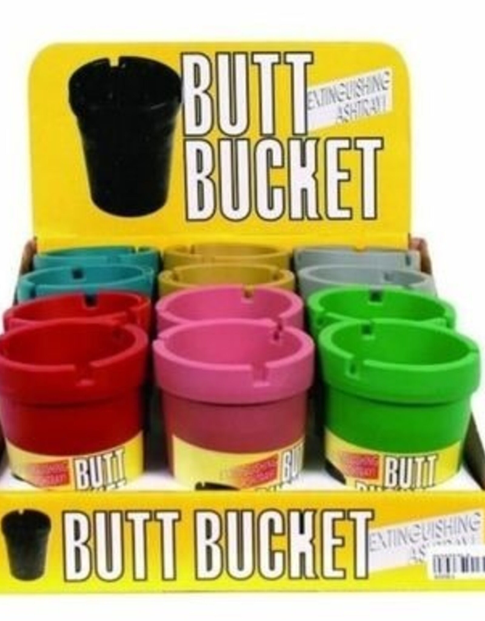 Butt Bucket Car Ashtray - Assorted Colours