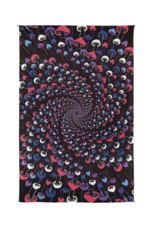 3D Glow Shroom Spiral Mini Tapestry 30"x45"