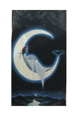 Sleeper Moon Heady Art Print Mini Tapestry 30"x45" - Artwork by Richard Biffle