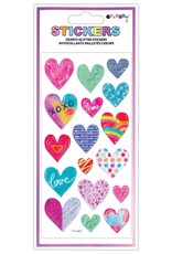 Hearts Glitter Stickers