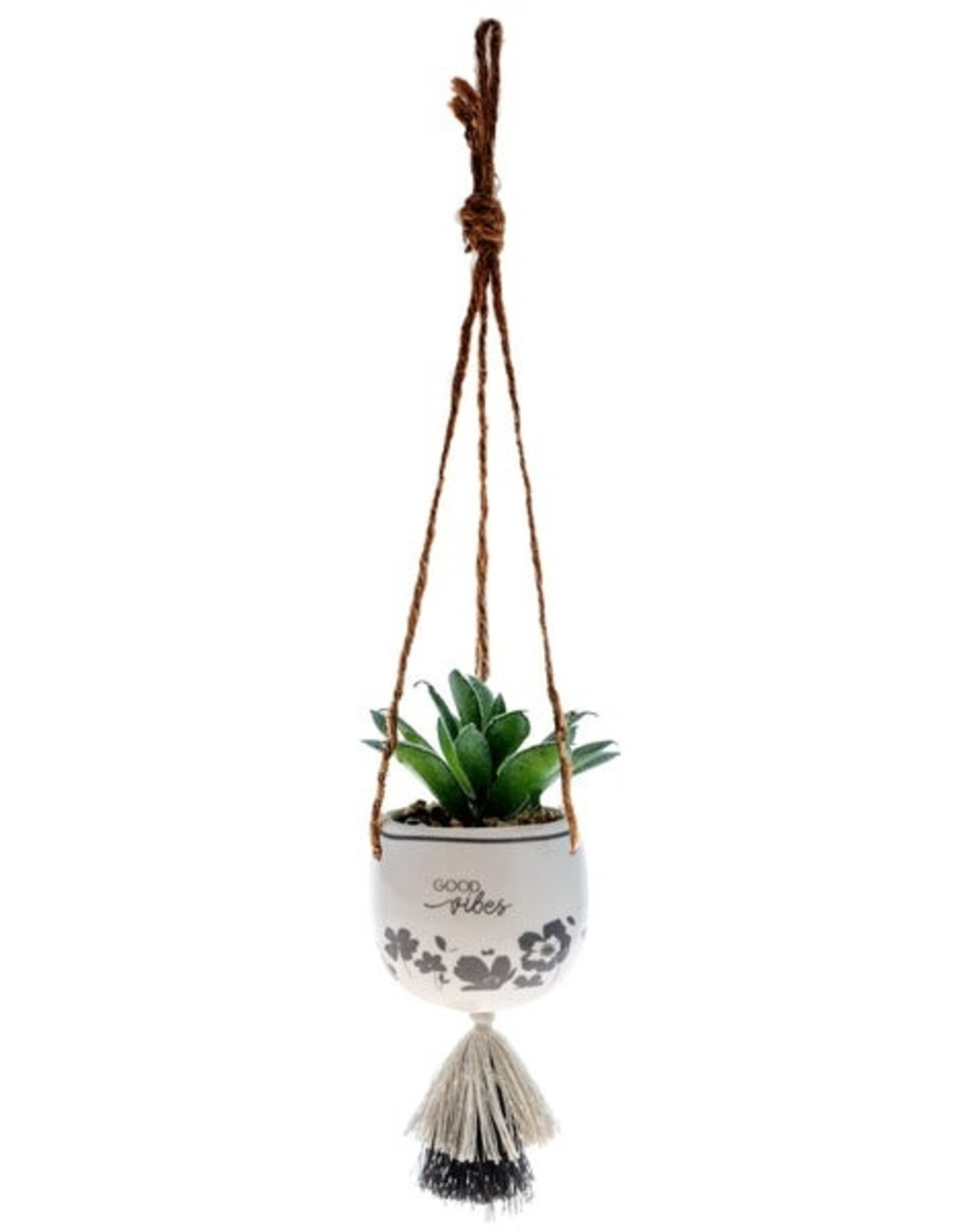 Hanging Succulent Pot - Good Vibes