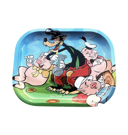 Kill Your Culture Three Little Pigs Rolling Tray - 5.5" x 7"