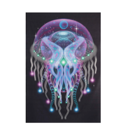 Psychezoa Luminosum Heady Art Print Tapestry 53"X85" - Artwork by Samuel Farrand