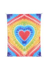 Rainbow Heart Tie-Dye Mini Tapestry 30"x45"