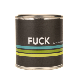 Fuck Retro Stripe Candle