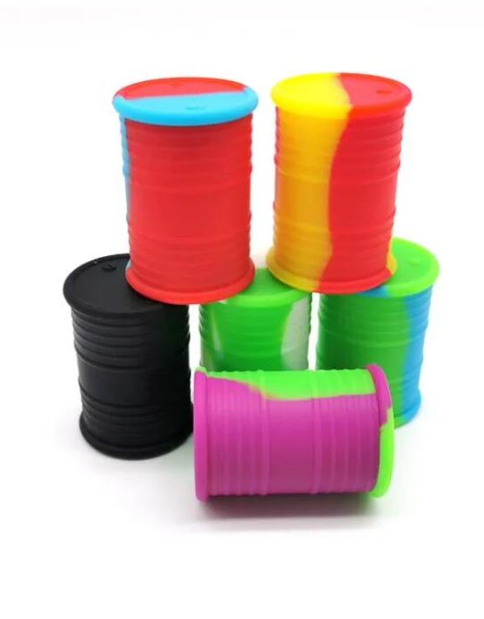 Oil Barrel 11ml Silicone Container - Assorted Colours