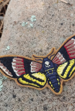 Death Head Hawkmoth Embroidered Iron On Patch