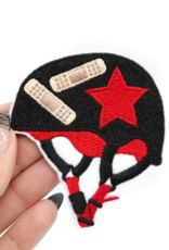 Roller Derby Helmet Iron On Embroidered Patch