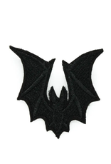 Small Vampire Bat Gothic Iron On Embroidered Patch