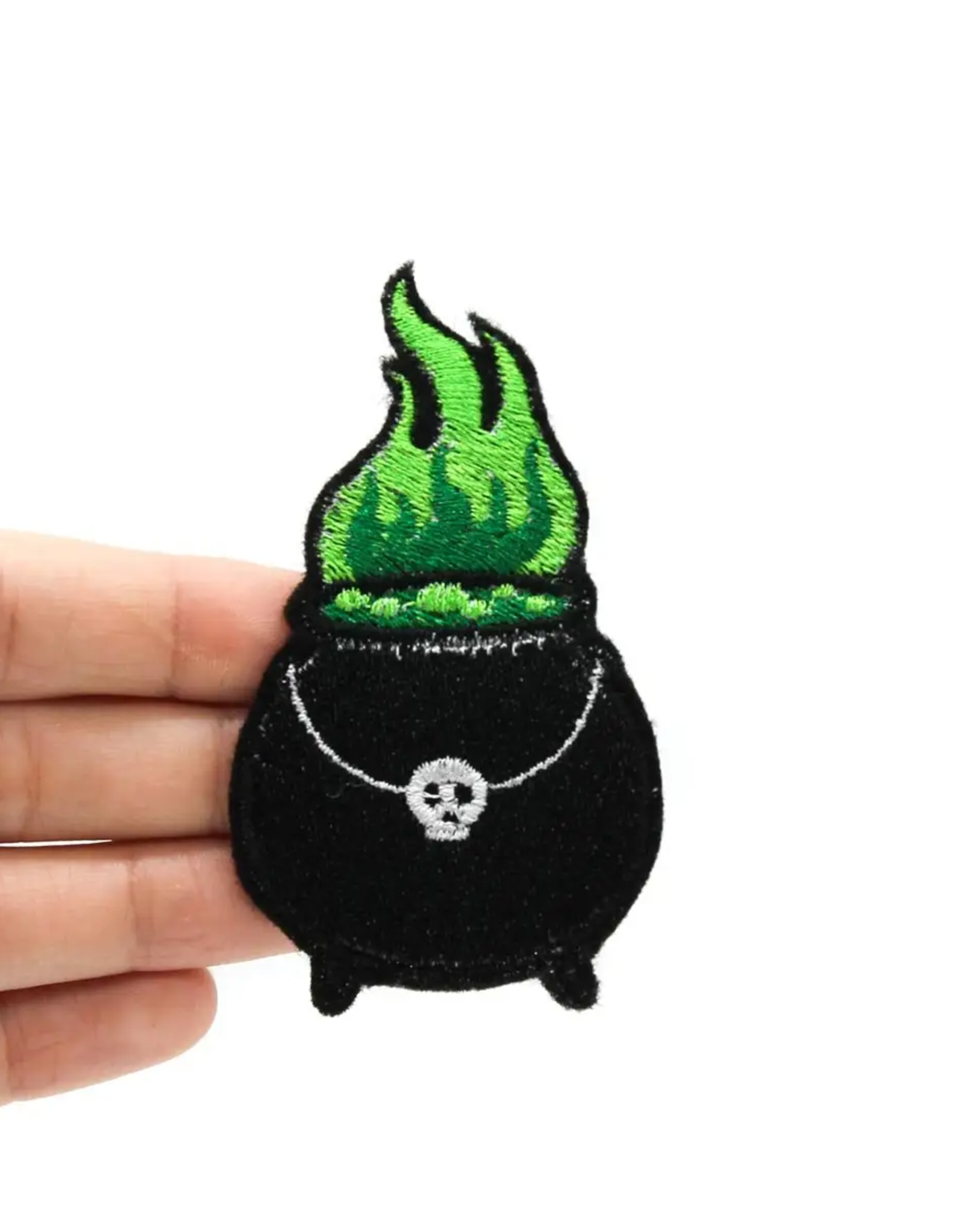 Witch Cauldron Iron-On Embroidered Patch