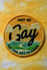 Just As Gay Embroidered Patch