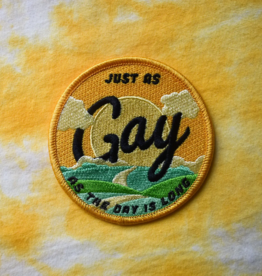 Just As Gay Embroidered Patch