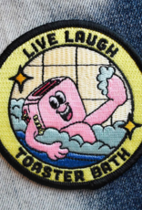 Live, Laugh, Toaster Bath Embroidered Patch