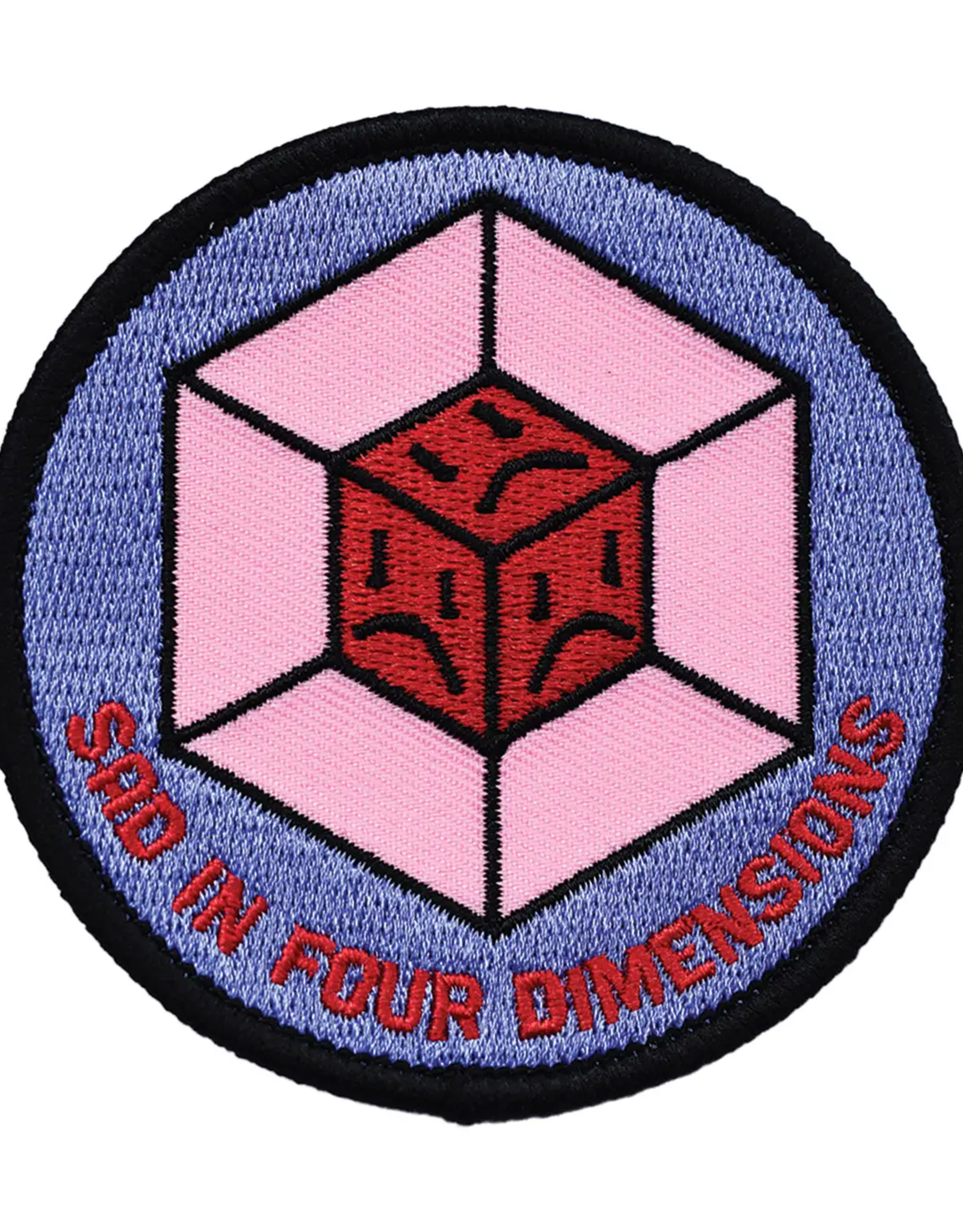 Sad in Four Dimensions Embroidered Patch