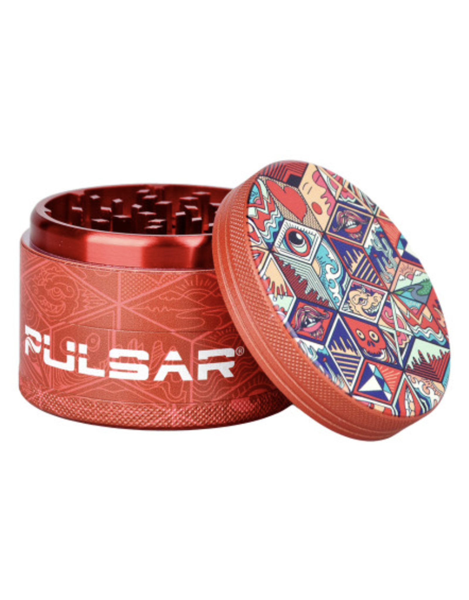 Pulsar Symbolic Tiles 2.5" 4 Piece Grinder by Pulsar