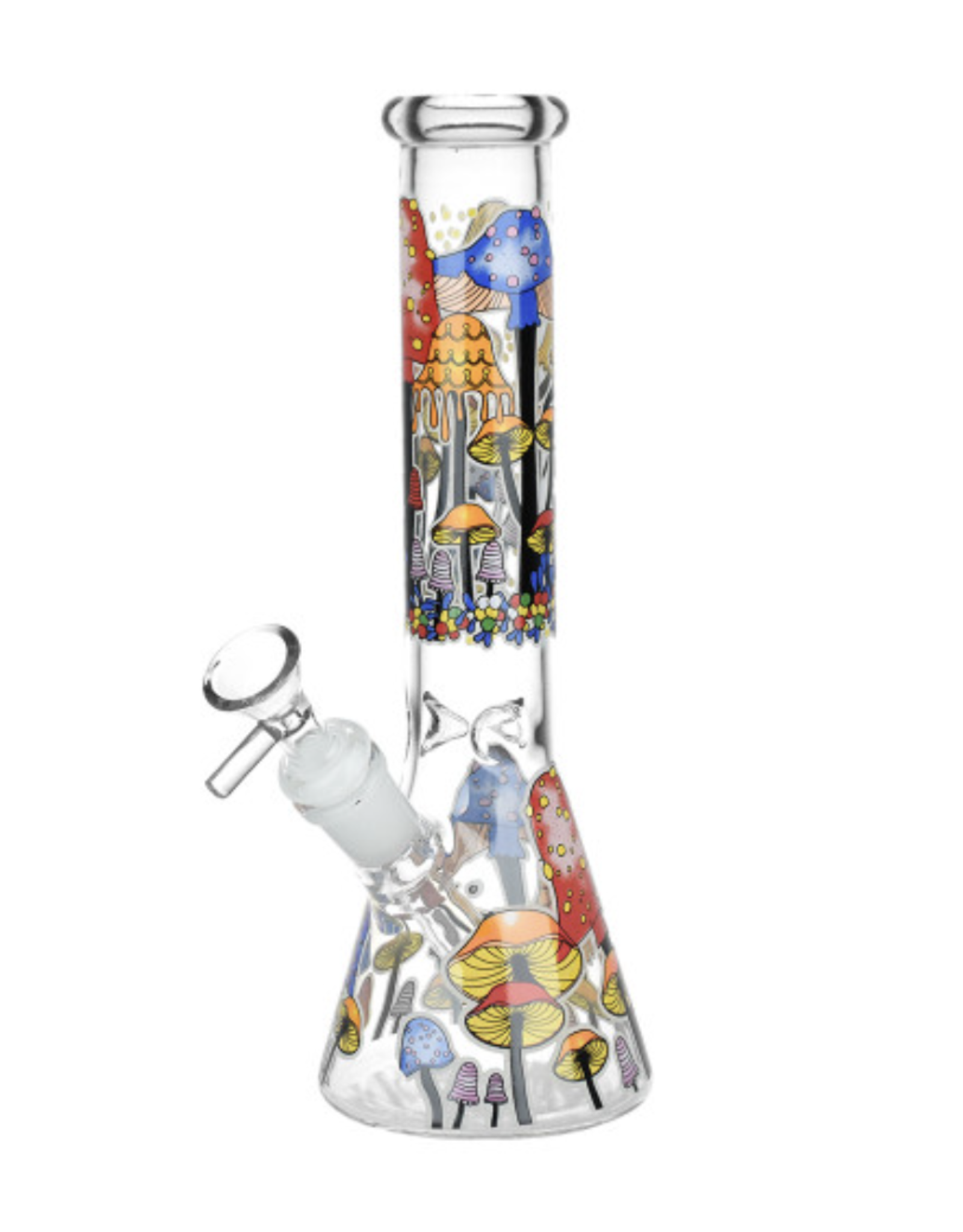 10" Shrooms Are Watching Glow Beaker