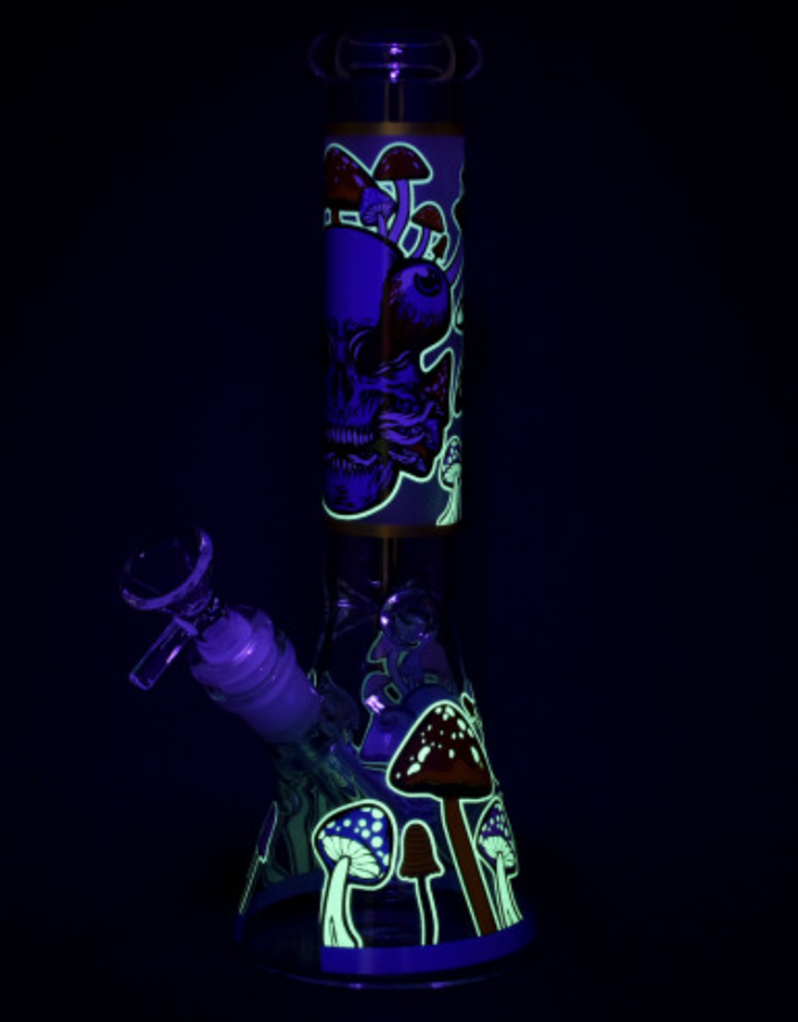 10" Monsters & Shrooms Glow Beaker