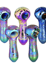 4" Geo Neo Pipe - Assorted Colours & Designs