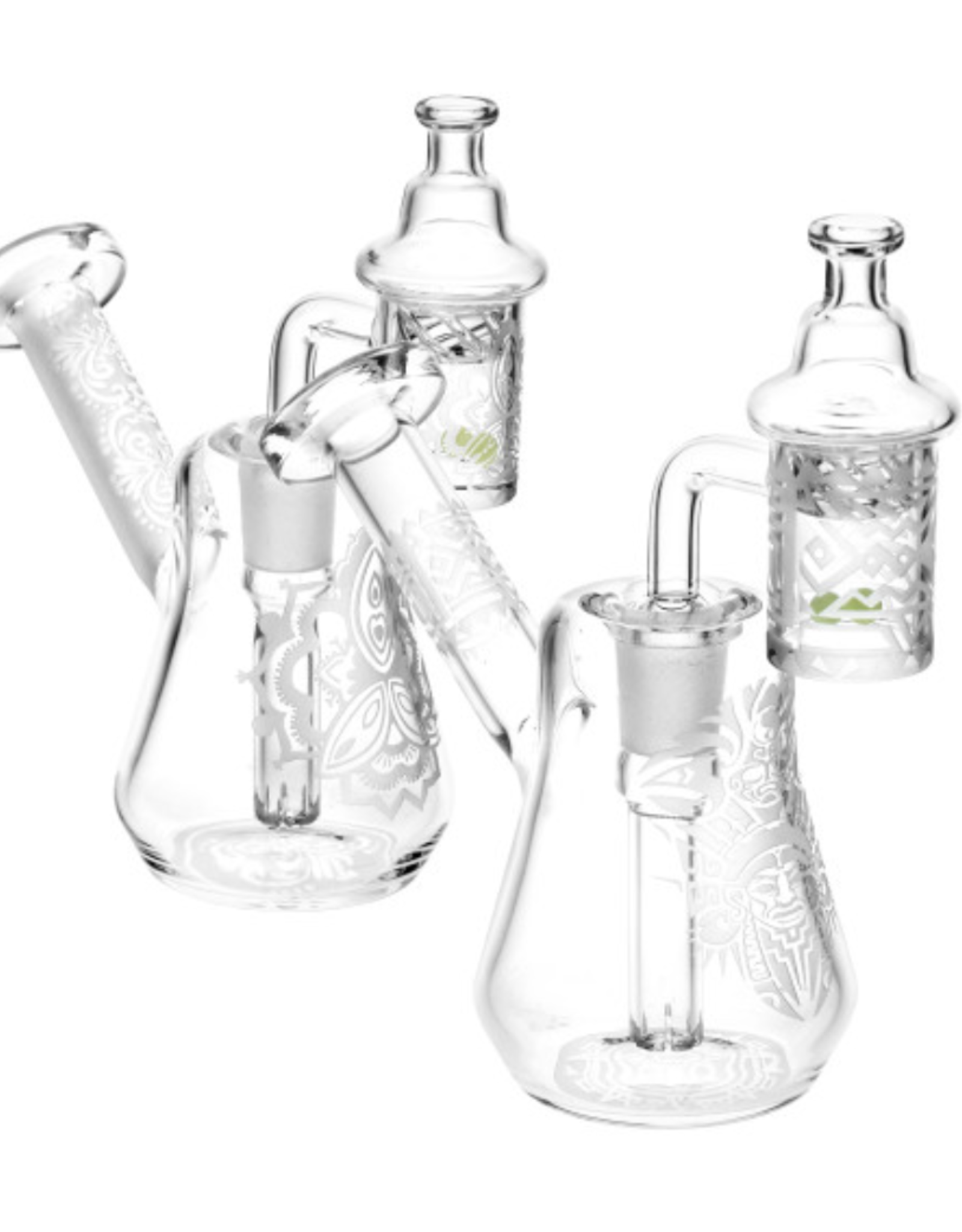 5.5" Compact Travel Etched Dab Rig Set