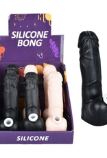6.75" Ding-a-Ling Silicone Water Pipe - Tan or Black