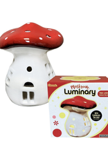 Mushroom Luminary w/ Flameless Candle