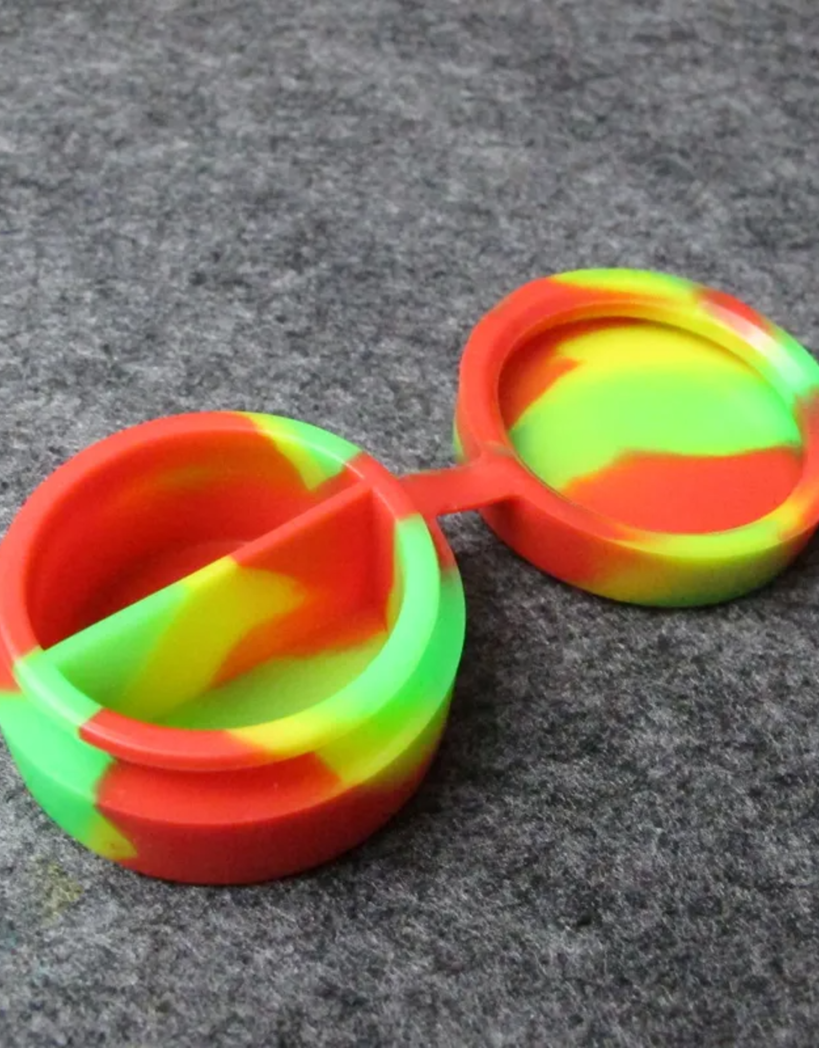 Double Chamber 10ml Silicone Container - Asst. Colours