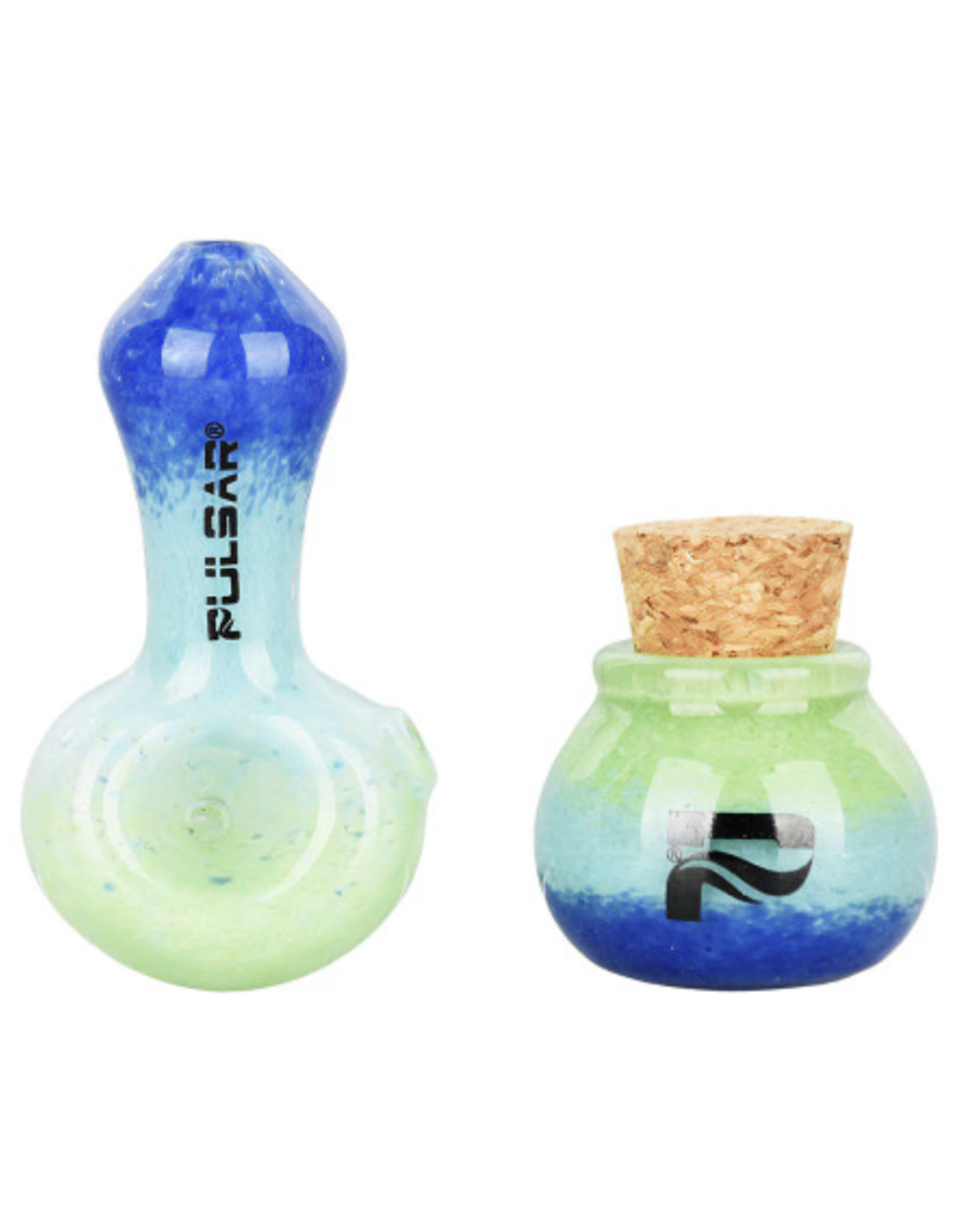 Pulsar Puff & Stash Glass Pipe & Jar by Pulsar