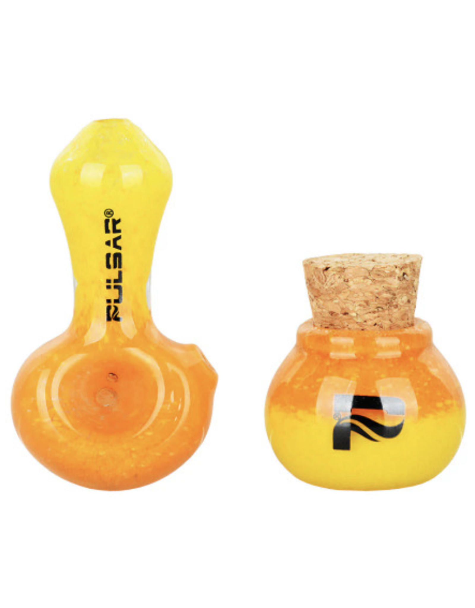 Pulsar Puff & Stash Glass Pipe & Jar by Pulsar