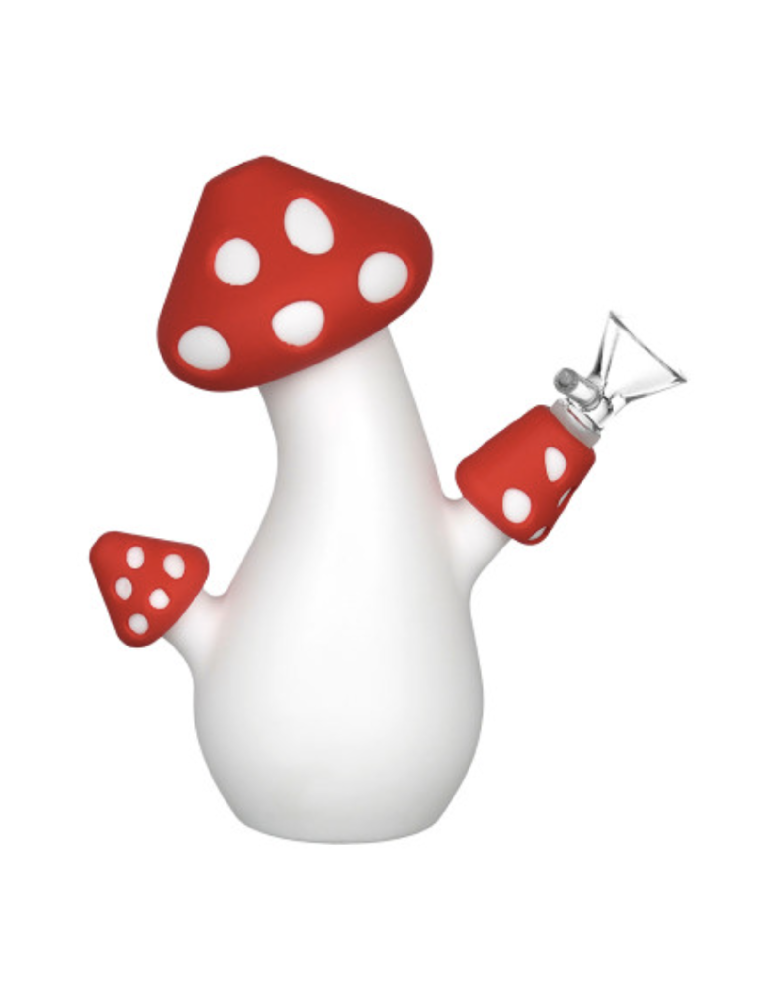 6.5" Aware Amanita Silicone Water Pipe