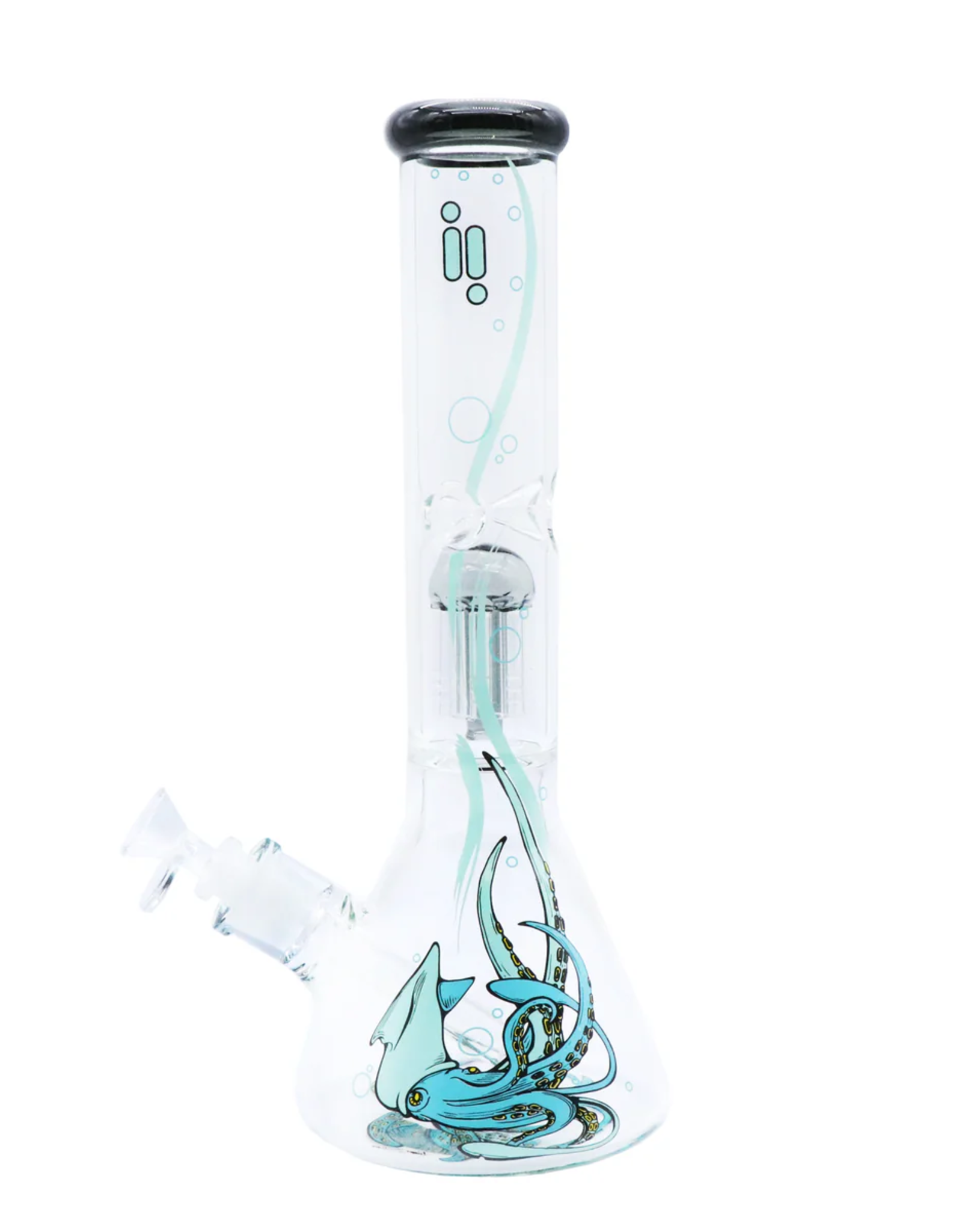 Infyniti 14" Blue Squid 12 Arm Perk Bong by Infyniti