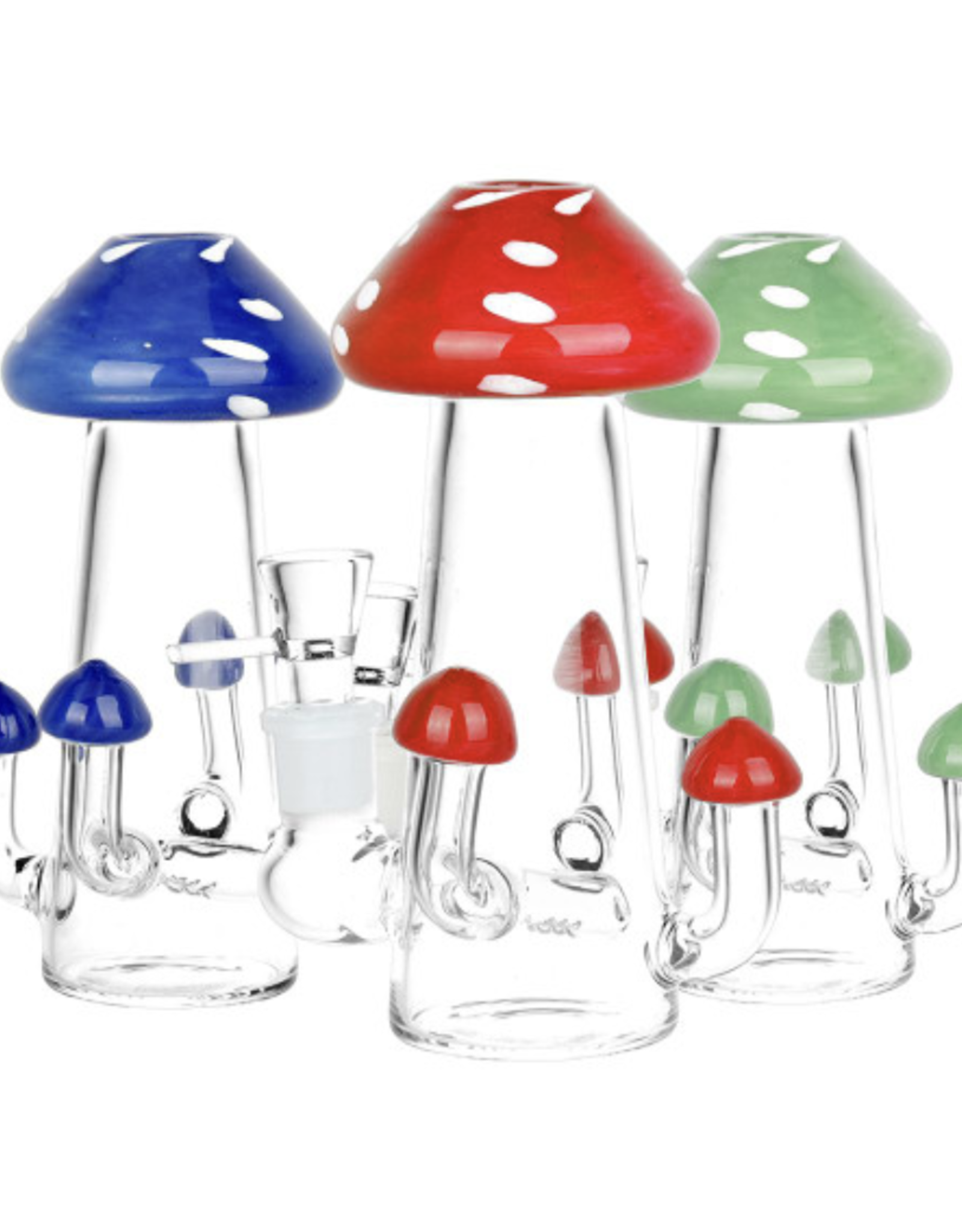 6" Old School Toadstool Bong - Assorted Colours