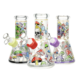 8" Monstrous Mushroom Mashup Beaker - Designs Vary