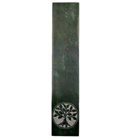 Green Tree of Life Soapstone Incense Burner