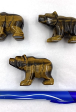 Carved Bear - Gold Tigereye