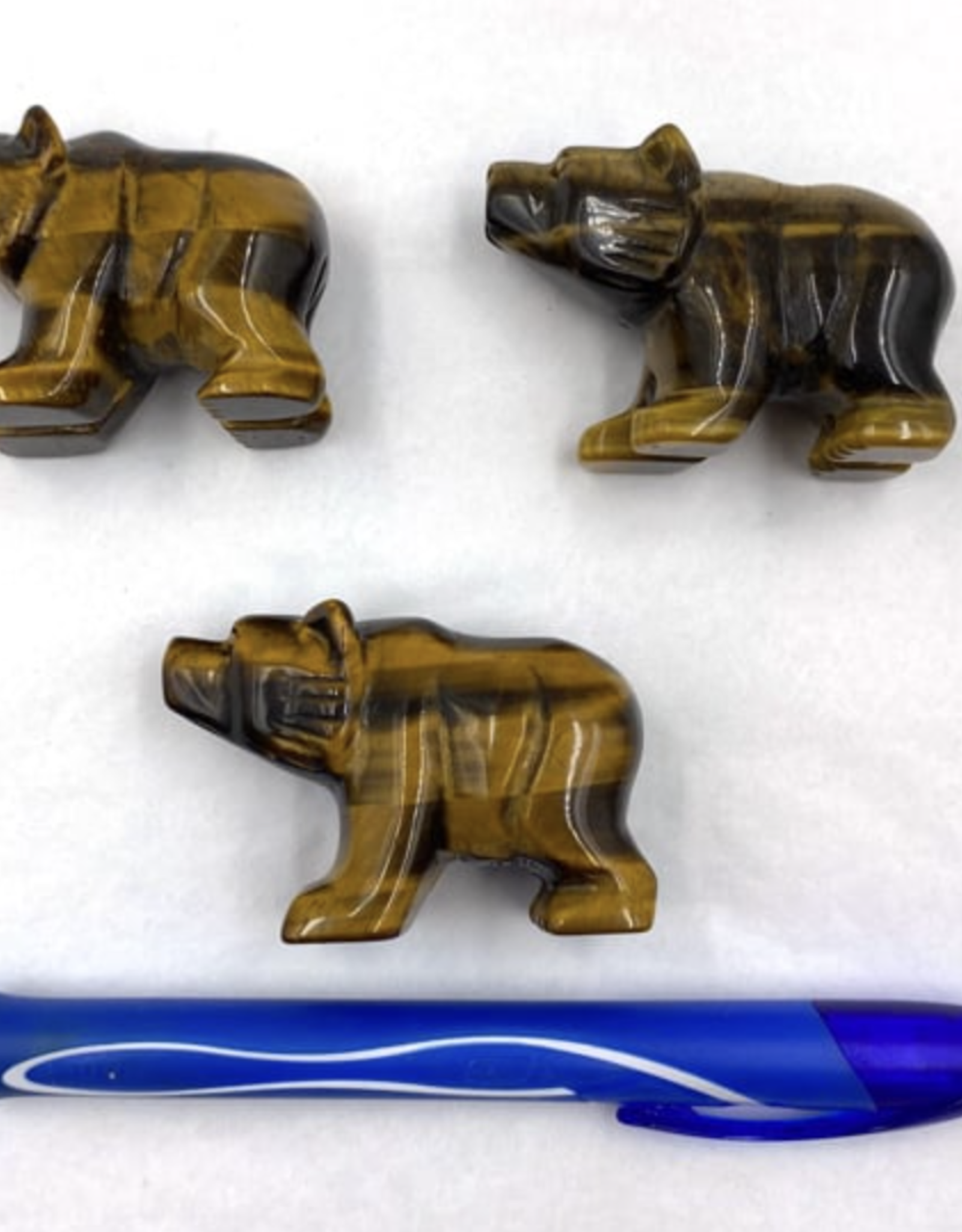 Carved Bear - Gold Tigereye