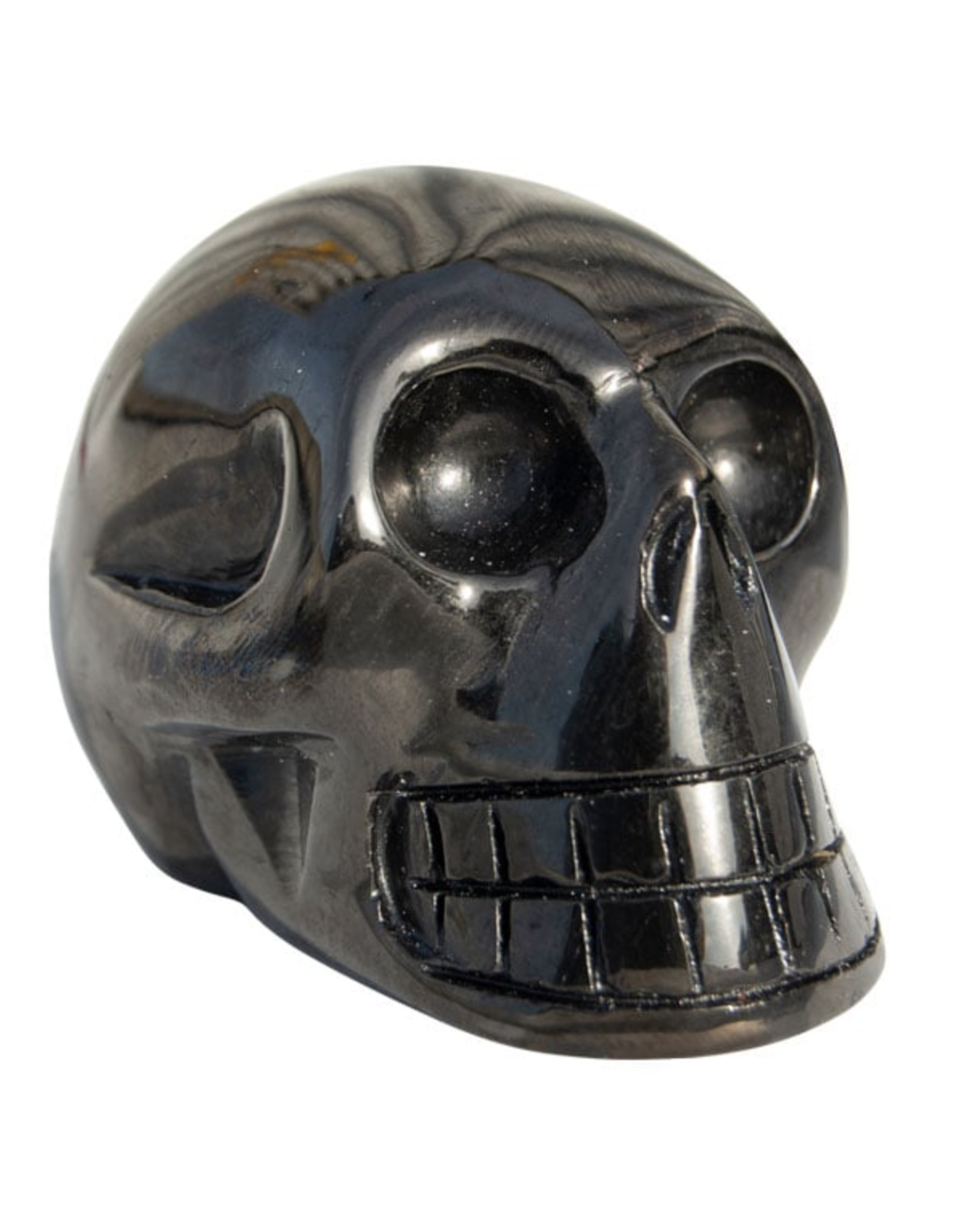 Skull - Black Obsidian (~75mm)