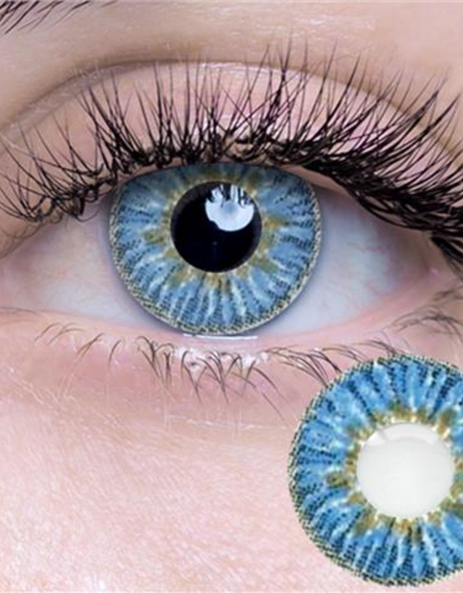 Brilliant Blue Contact Lens BOB Headquarters