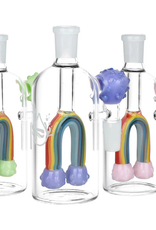 Pulsar 14mm 90° Rainbow Connection Ashcatcher by Pulsar Pulsar 14mm 90° Rainbow Connection Ashcatcher by Pulsar