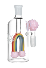 Pulsar 14mm 90° Rainbow Connection Ashcatcher by Pulsar Pulsar 14mm 90° Rainbow Connection Ashcatcher by Pulsar