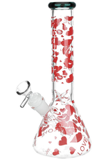 Pulsar 9.75" Hearts & Kisses Beaker by Pulsar