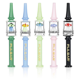 Pulsar 6.25" Shroom Dab Straw w/ Honeycomb Filter by Pulsar - Assorted Colours