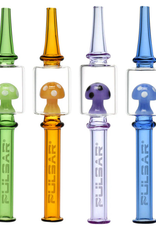 Pulsar 6" Magic Mushroom Dab Straw by Pulsar - Assorted Colours