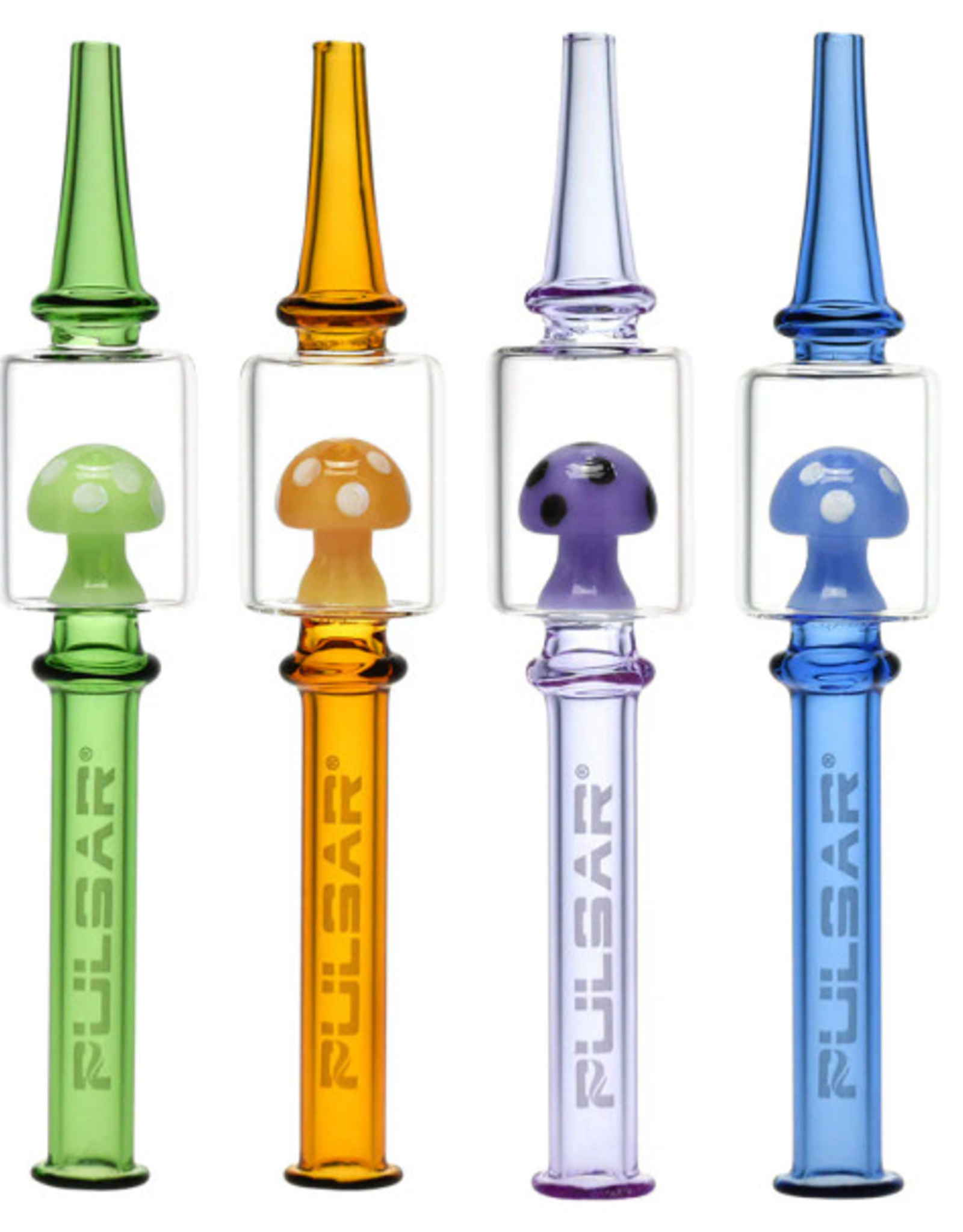 Pulsar 6" Magic Mushroom Dab Straw by Pulsar - Assorted Colours