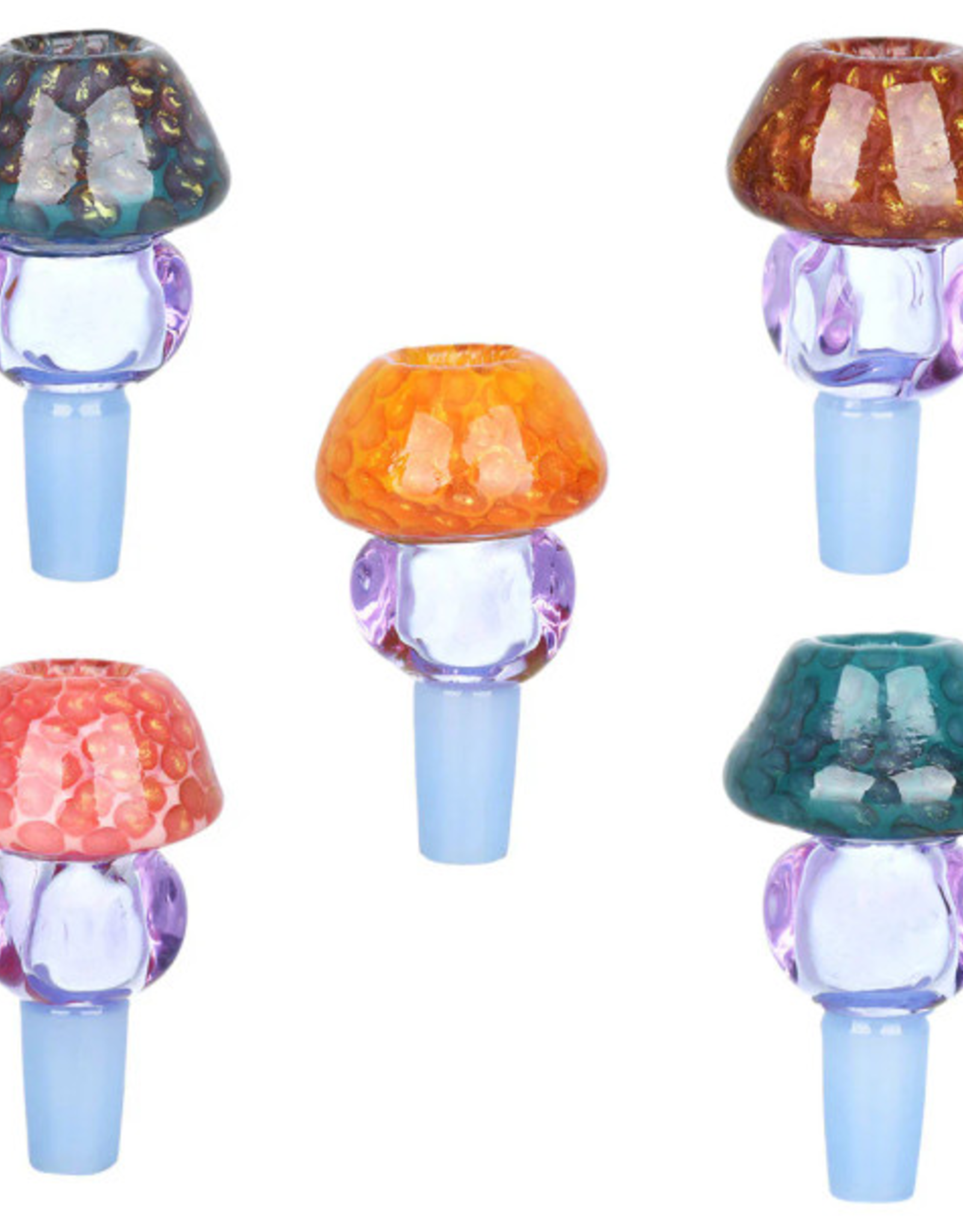 14mm Majestic Mushroom Honeycomb Bowl - Assorted Colours