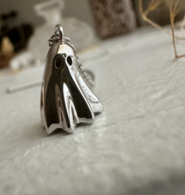 "François" Silver Ghost Charm Necklace